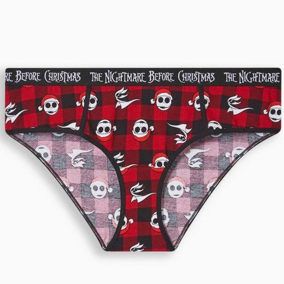 ❤️NWT VINTAGE TORRID NIGHTMARE BEFORE CHRISTMAS HOLIDAY PANTY SANTA HIPSTER - Picture 6 of 9